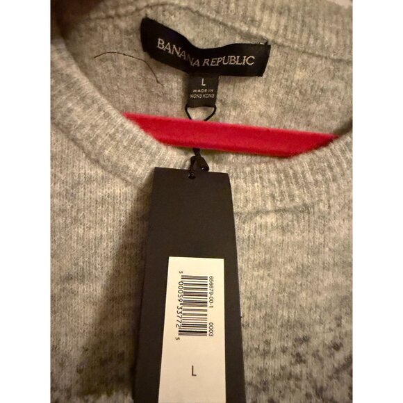 NEW WITH TAGS NWT SOFT BANANA REPUBLIC WOMENS GRAY BLACK OMBRE SWEATER AIRE YARN - Picture 3 of 3